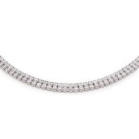 Collana Dilvdò Donna Chocker in Argento Zircone CLDVBB2F